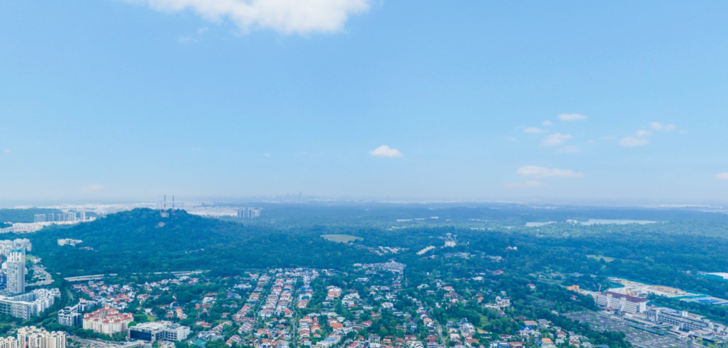 Aerial view over the Holland and Bukit Timah area